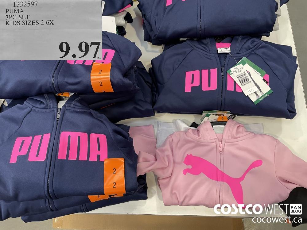1532597 PUMA 3PC SET KIDS SIZES 2-6X $9.97