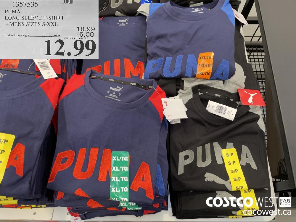 1357535 PUMA LONG SLEEVE T-SHIRT MENS SIZES S-XXL EXPIRY DATE: 2021-03-28 $12.99