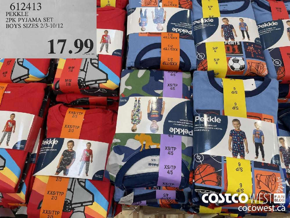612413 PEKKLE 2PK PYJAMA SET BOYS SIZES 2/3-10/12 $17.99