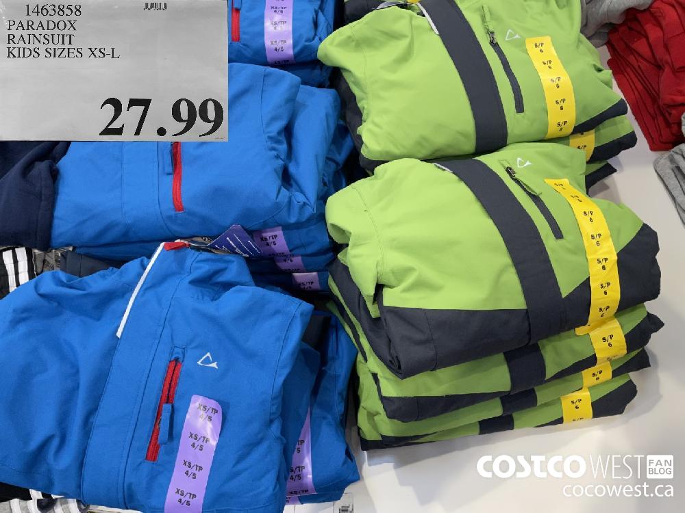 1463858 PARADOX RAINSUIT KIDS SIZES XS-L $27.99