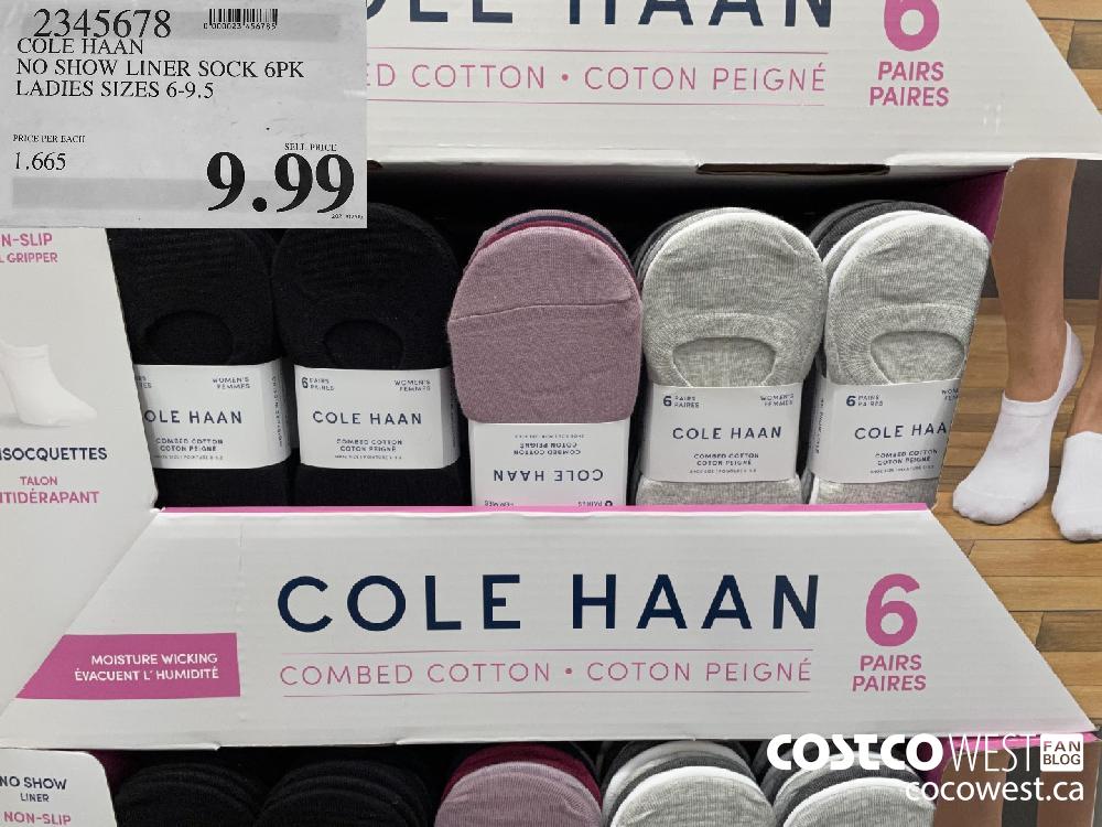 2345678 COLE HAAN NO SHOW LINER SOCK 6PK LADIES SIZES 6-9.5 $9.99