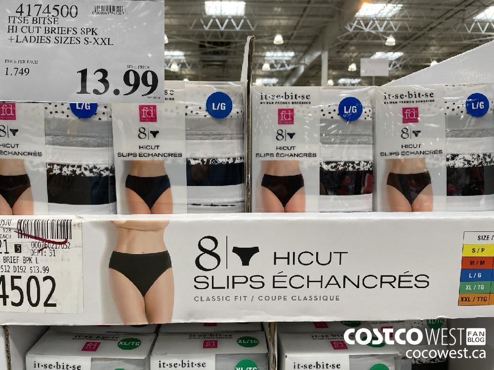 4174500 ITSE BITSE HI CUT BRIEFS 8PK LADIES SIZES S-XXL $13.99