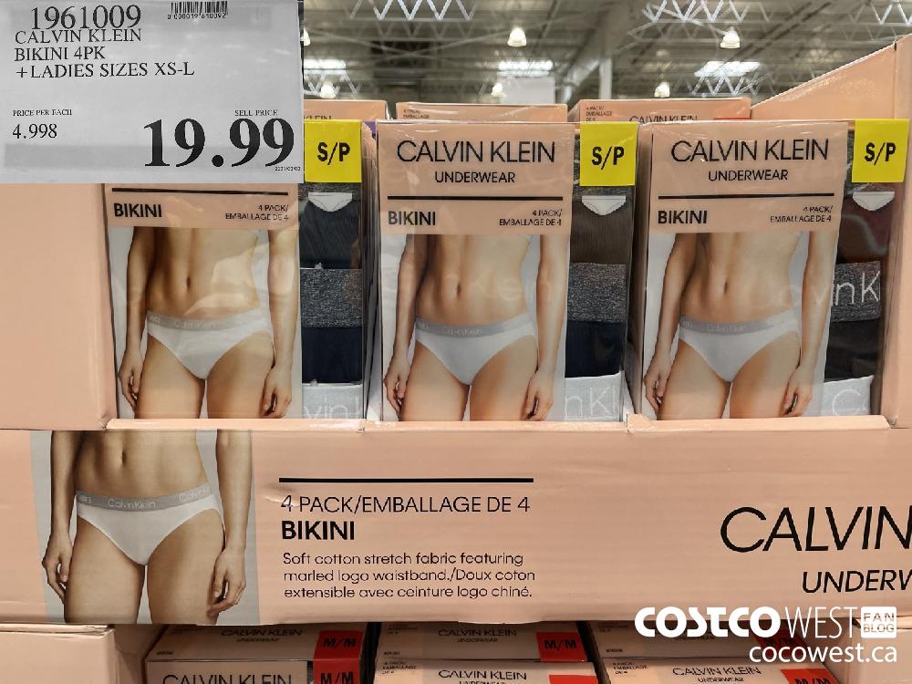 1961009 CALVIN KLEIN BIKINI 4PK LADIES SIZES XS-L $19.99