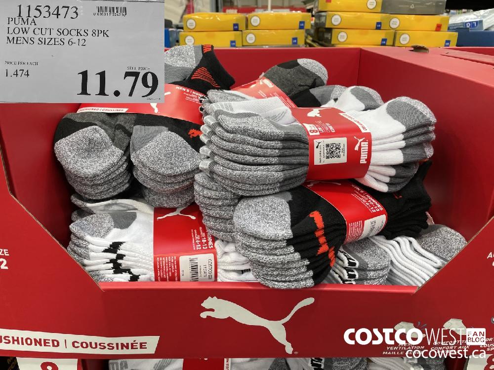 1153473 PUMA LOW CUT SOCKS 8PK MENS SIZES 6-12 $11.79