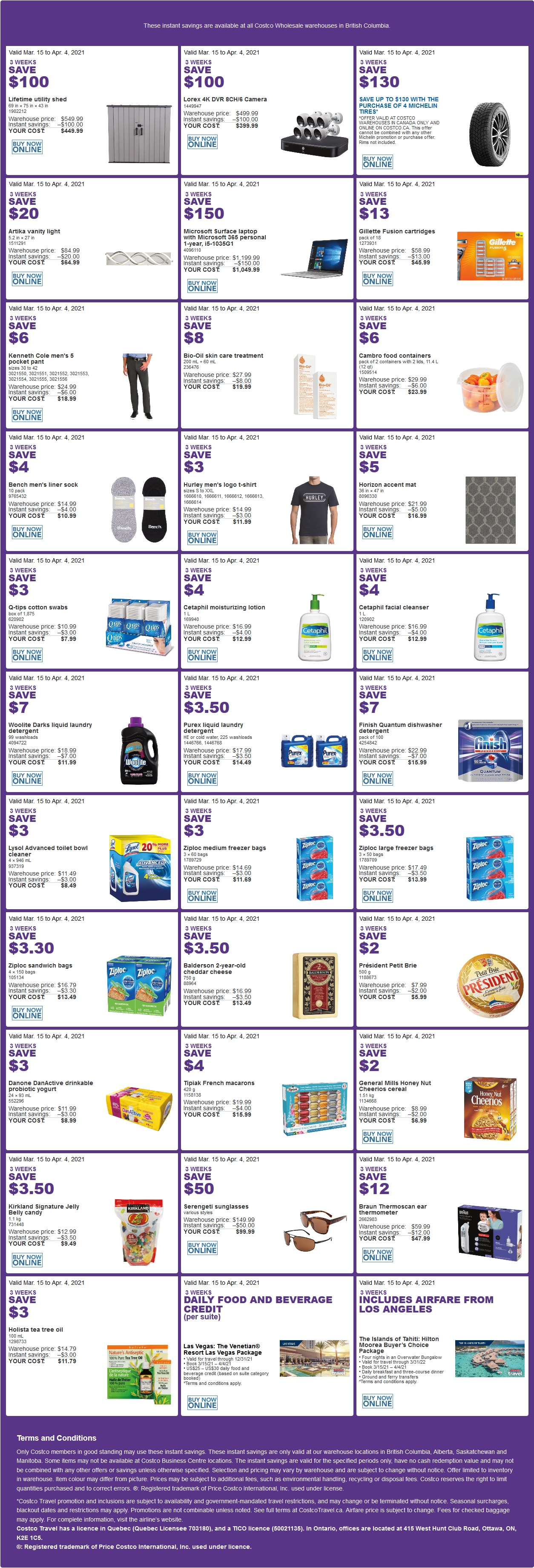 Costco Flyer & Costco Sale Items for Apr 5-11, 2021, for BC, AB