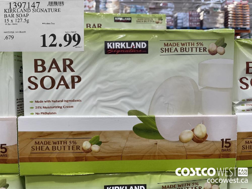 Kirkland Signature Bar Soap, 15 x 127.5 g