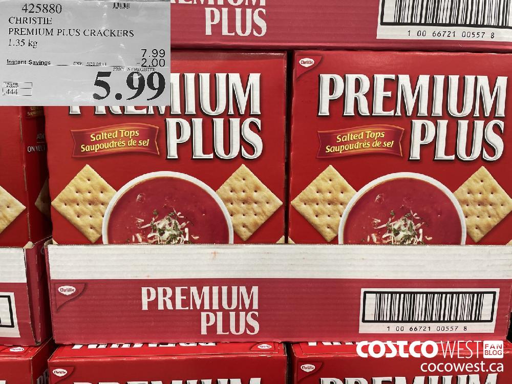 425880 CHRISTIE PREMIUM PLUS CRACKERS 1.35 kg EXPIRY DATE: 2021-04-11 $5.99