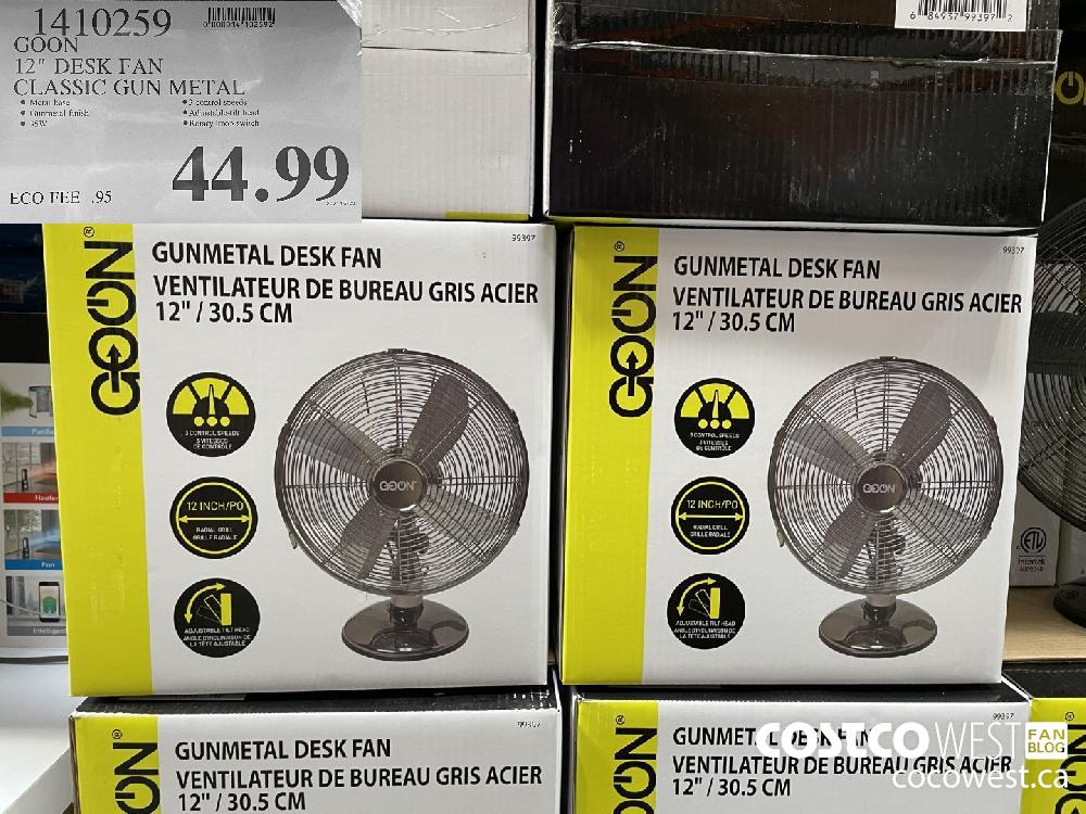 1410259 GOON 12" DESK FAN CLASSIC GUN METAL $44.99 