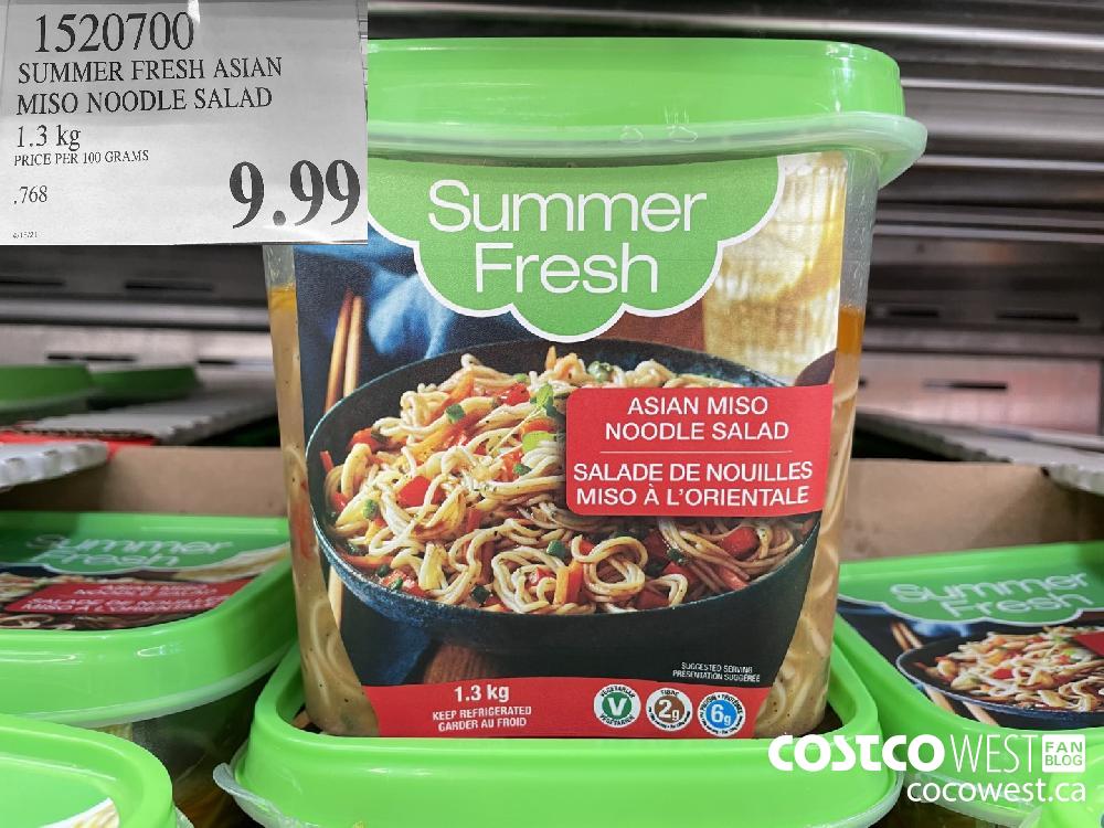 1520700 SUMMER FRESH ASIAN MISO NOODLE SALAD 1.3 kg $9.99 