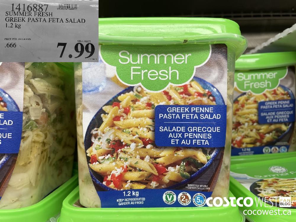 1416887 SUMMER FRESH GREEK PASTA FETA SALAD 1.2 kg $7.99 
