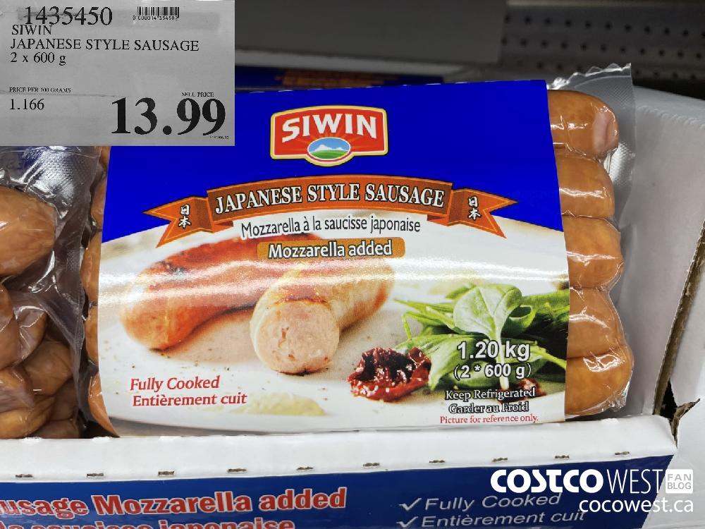 1435450 SIWIN JAPANESE STYLE SAUSAGE 2 x 600 g $13.99 