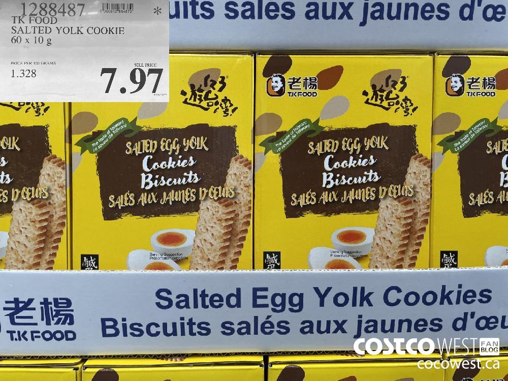 1288487 TK FOOD SALTED YOLK COOKIE 60x 10 g $7.97 