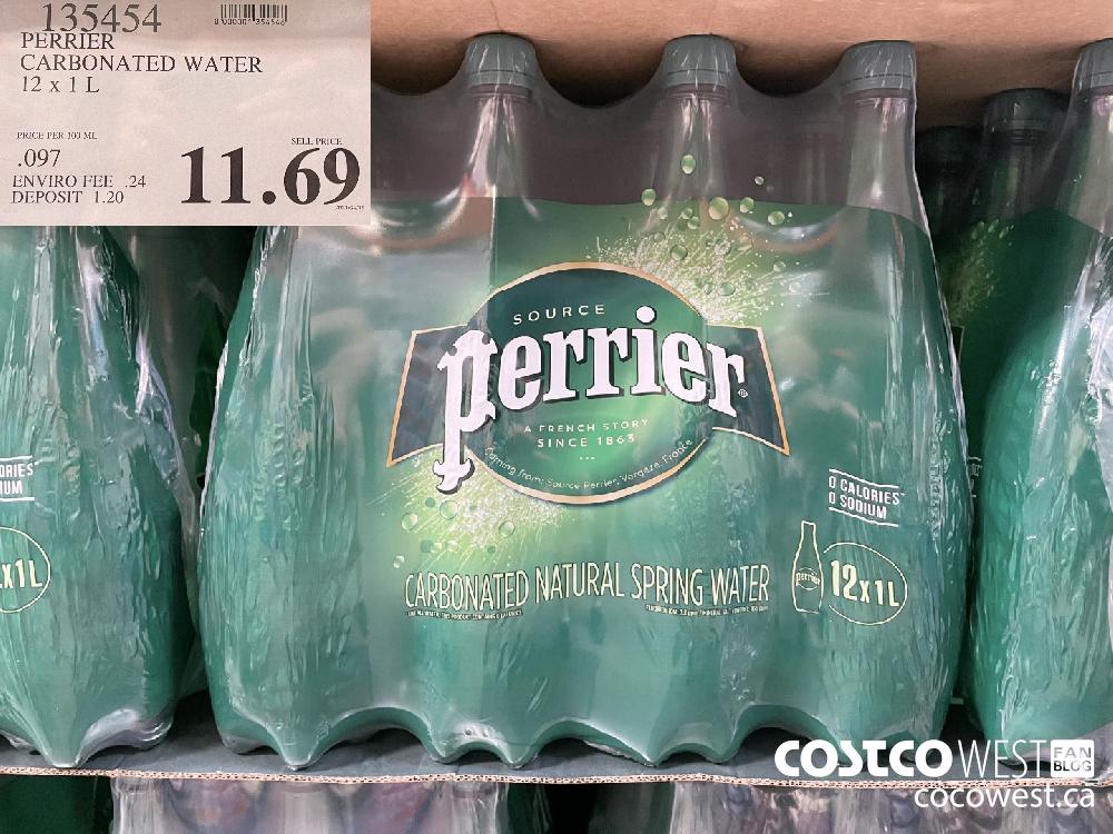 135454 PERRIER CARBONATED WATER 12 x 1L $11.69