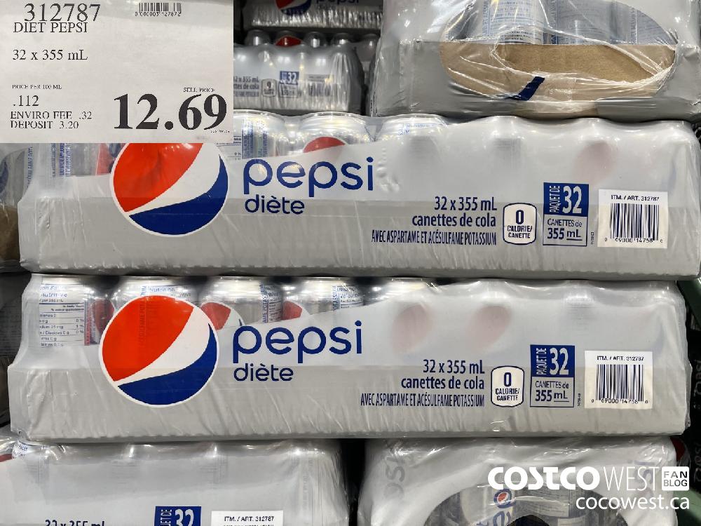 312787 DIET PEPSI 32 x 355 mL $12.69