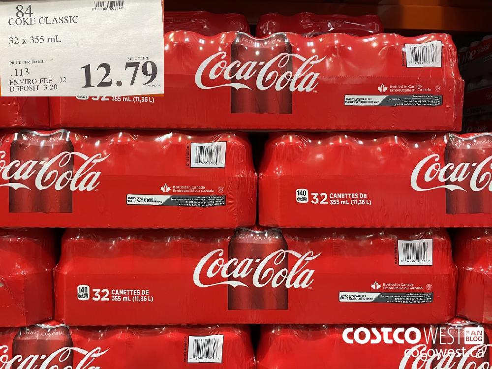 84 COKE CLASSIC 32 x 355 mL $12.79