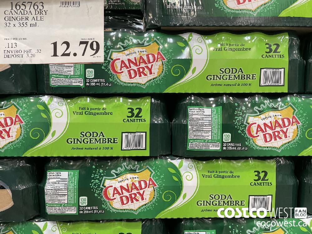 165763 CANADA DRY GINGER ALE 32 x 355 mL $12.79