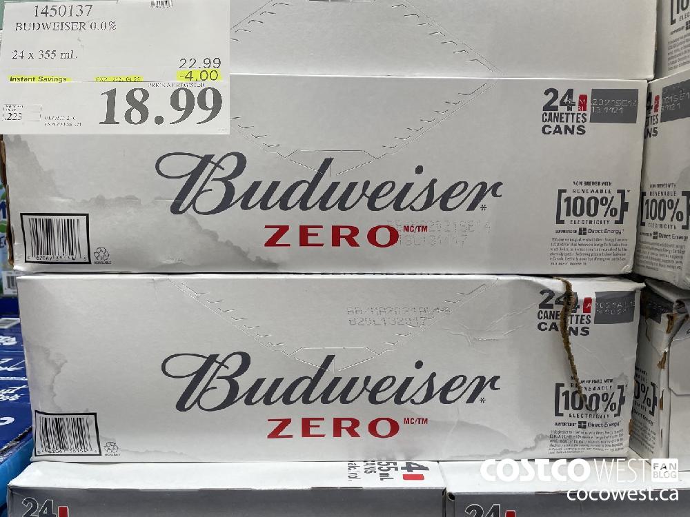 1450137 BUDWEISER 0.0% 24 x 355 mL EXPIRY DATE: 2021-04-25 $18.99