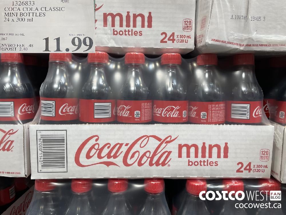 1326833 COCA COLA CLASSIC MINI BOTTLES 24 x 300 ml $11.99