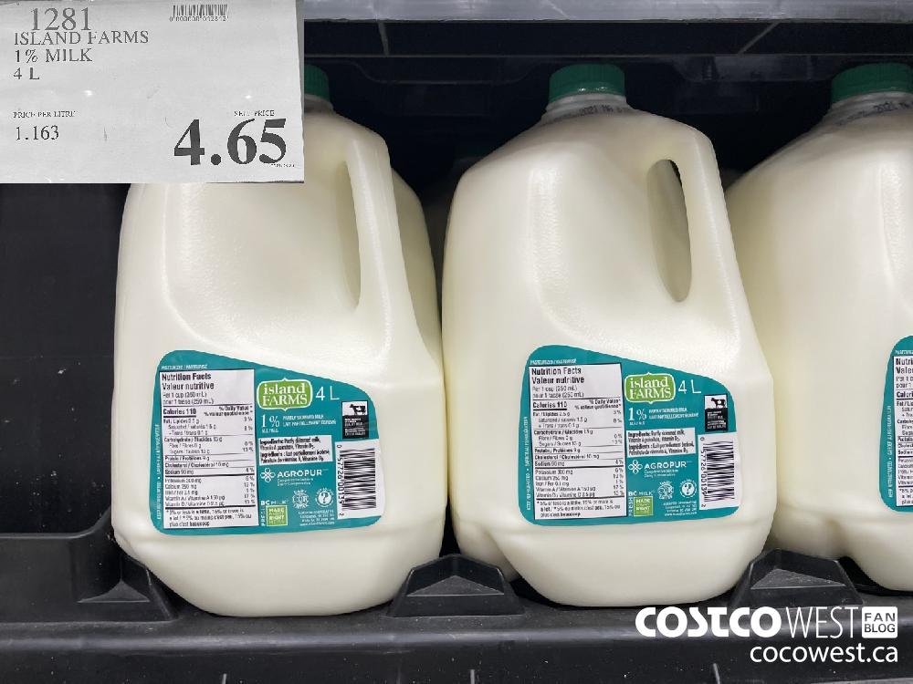 1281 ISLAND FARMS 1% MILK 4L $4.65