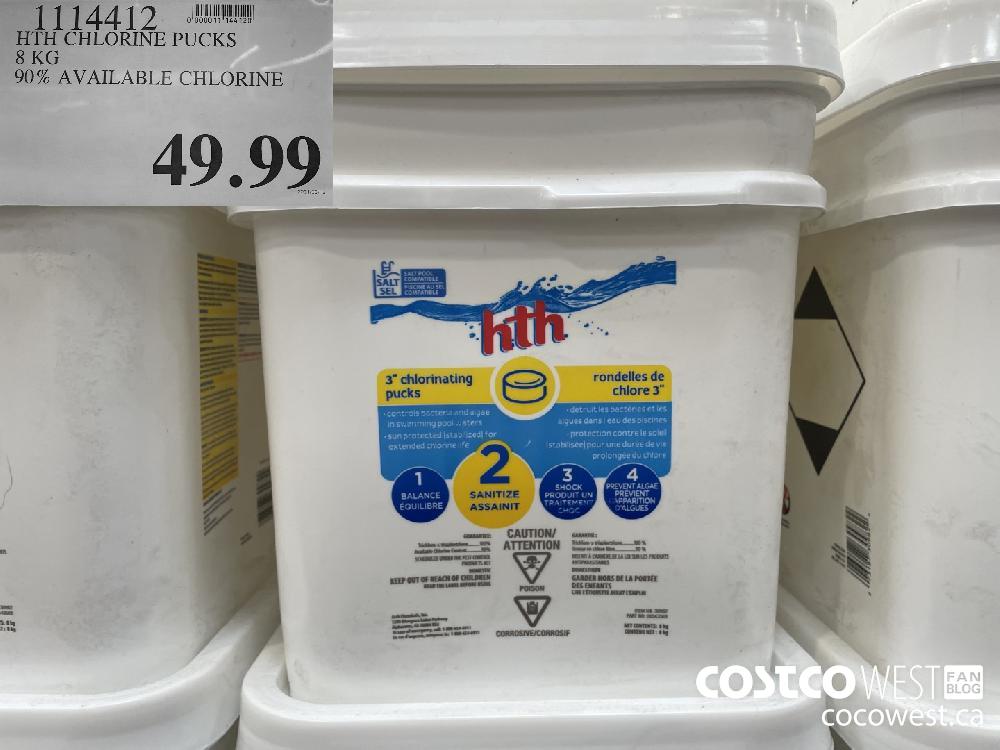 1114412 HTH CHLORINE PUCKS 8 KG 90% AVAILABLE CHLORINE | $49.99