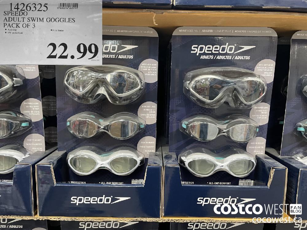 1426325 SPEEDO ADULT SWIM GOGGLES PACK OF 3 $22.99