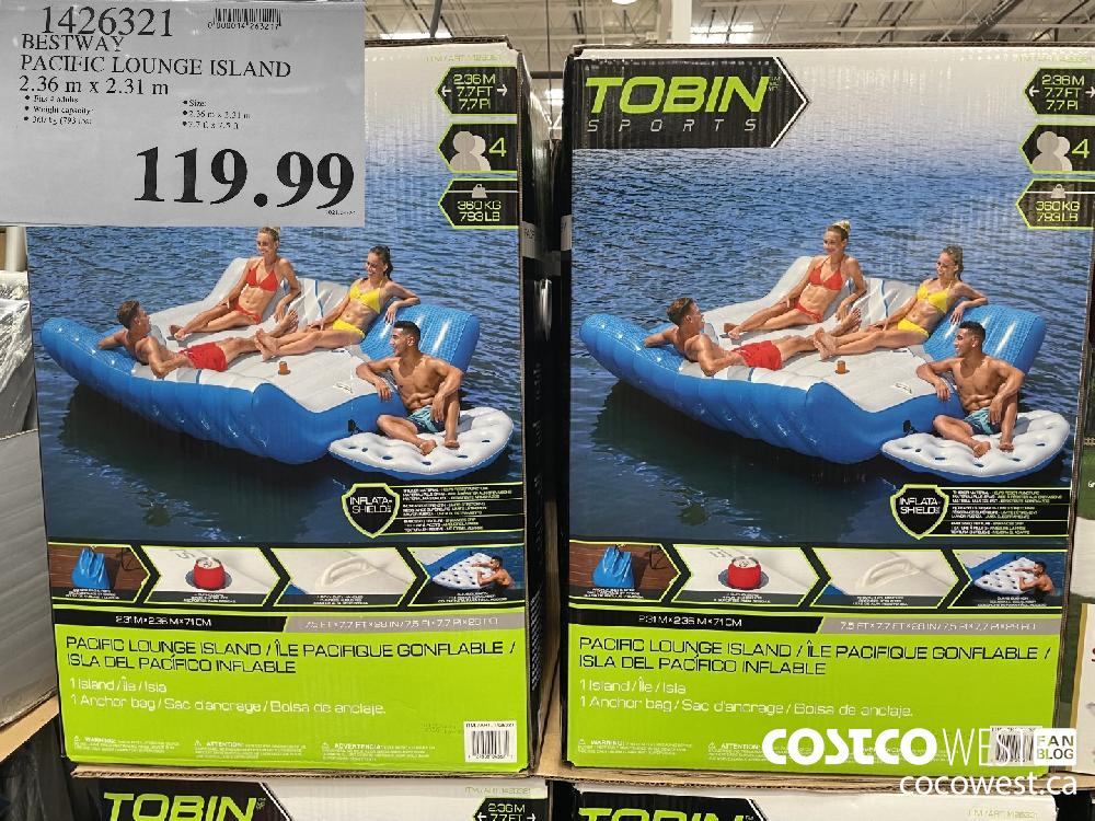 1426321 BESTWAY PACIFIC LOUNGE ISLAND 2.36 m x 2.31 m $119.99