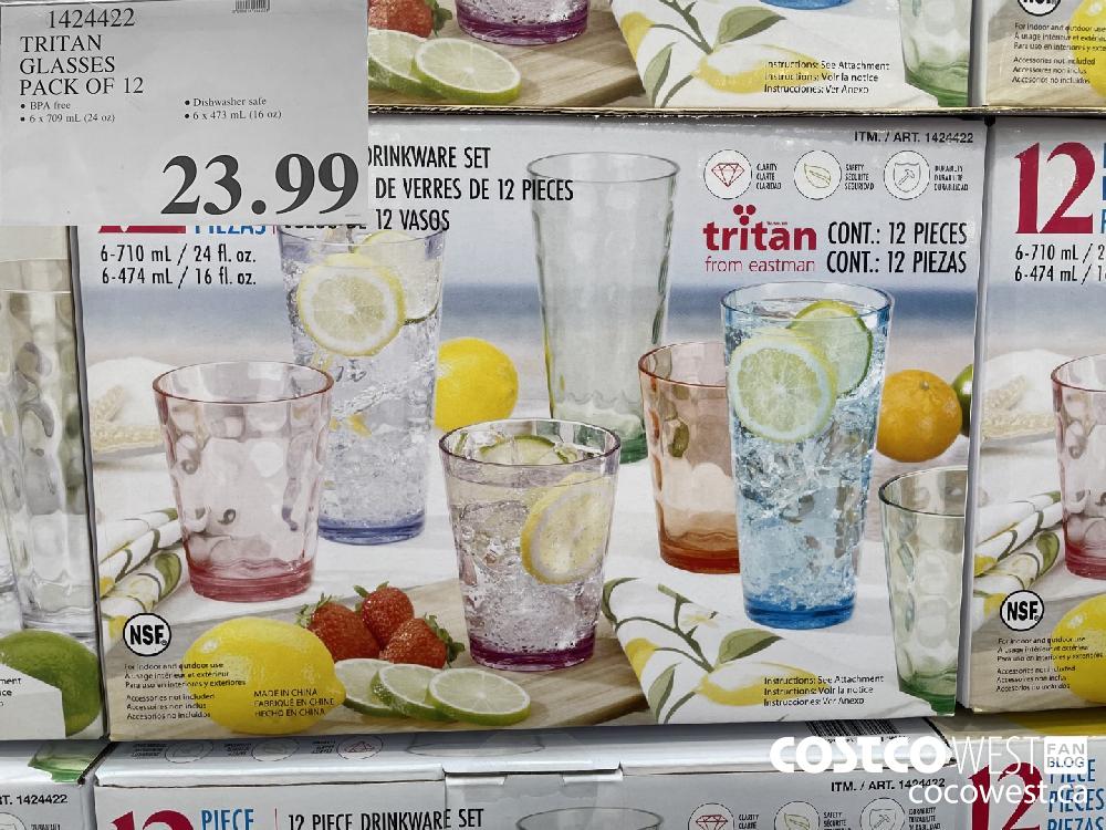 1424492 TRITAN GLASSES PACK OF 12 $23.99