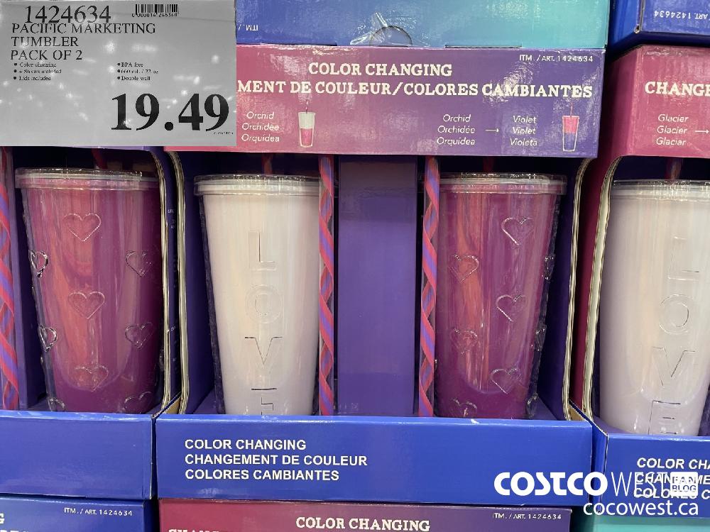 1424634 PACIFIC MARKETING TUMBLER PACK OF 2 $19.49