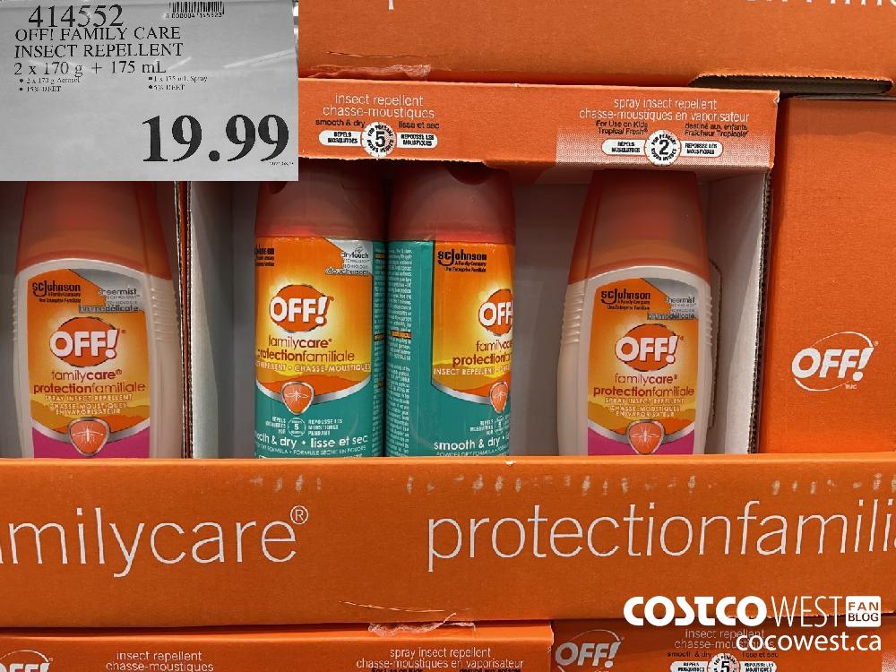 414552 OFF! FAMILY CARE INSECT REPELLENT 2 X 170 g 175 mL $19.99