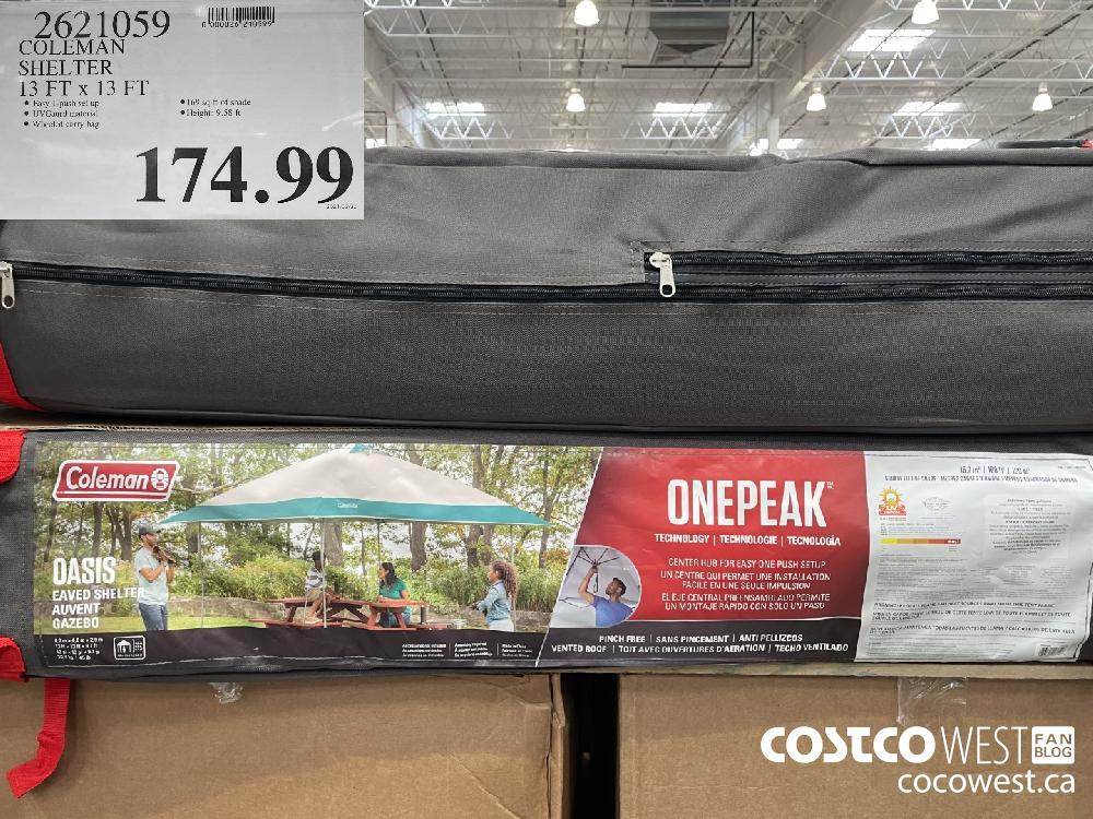 2621059 COLEMAN SHELTER 13 FT x 13 FT $174.99