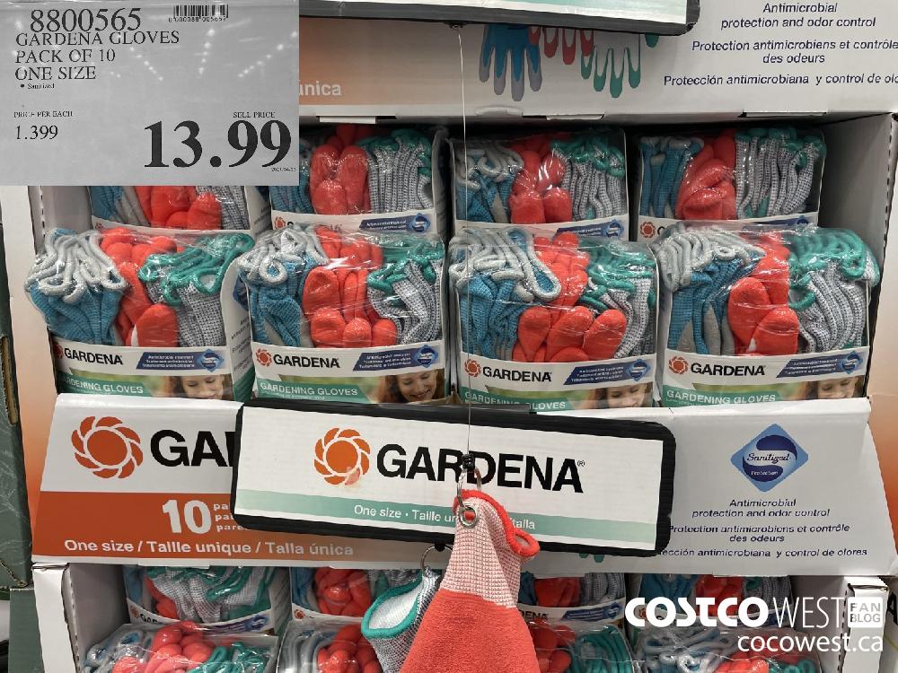 8800565 GARDENA GLOVES PACK OF 10 ONE SIZE $13.99