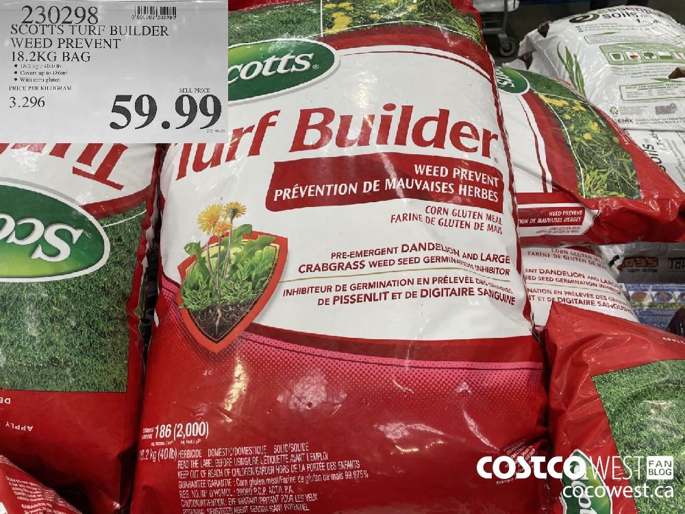 230298 SCOTTS TURF BUILDER WEED PREVENT 18.2KG BAG $59.99