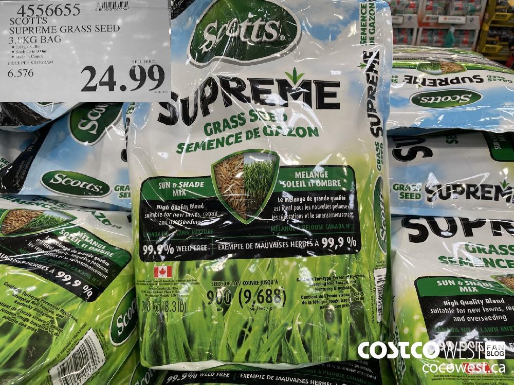 4556655 SCOTTS SUPREME GRASS SEED 3.2KG BAG $24.99