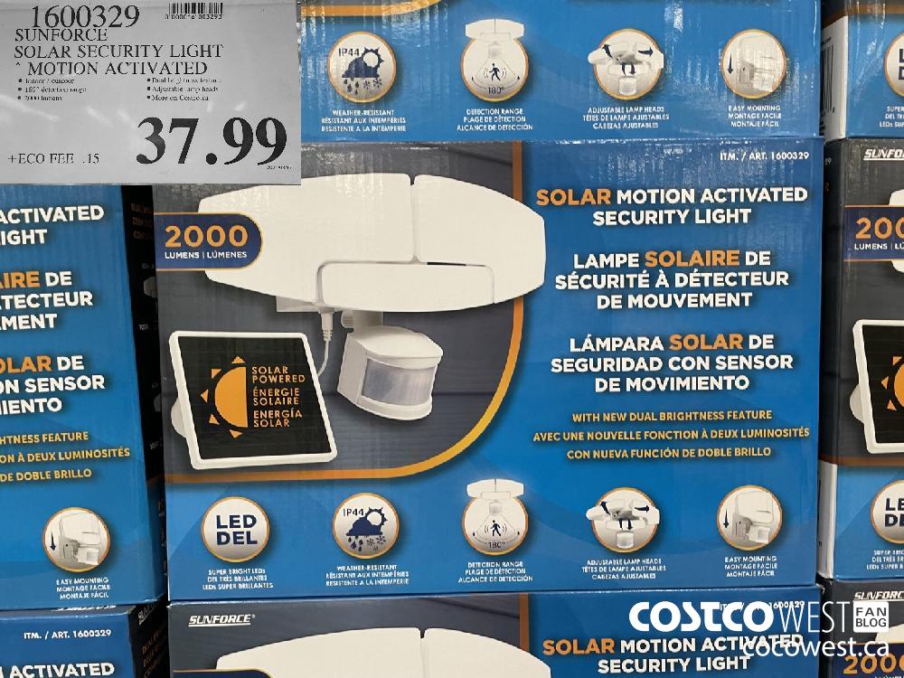 1600329 SUNFORCE SOLAR SECURITY LIGHT MOTION ACTIVATED $37.99