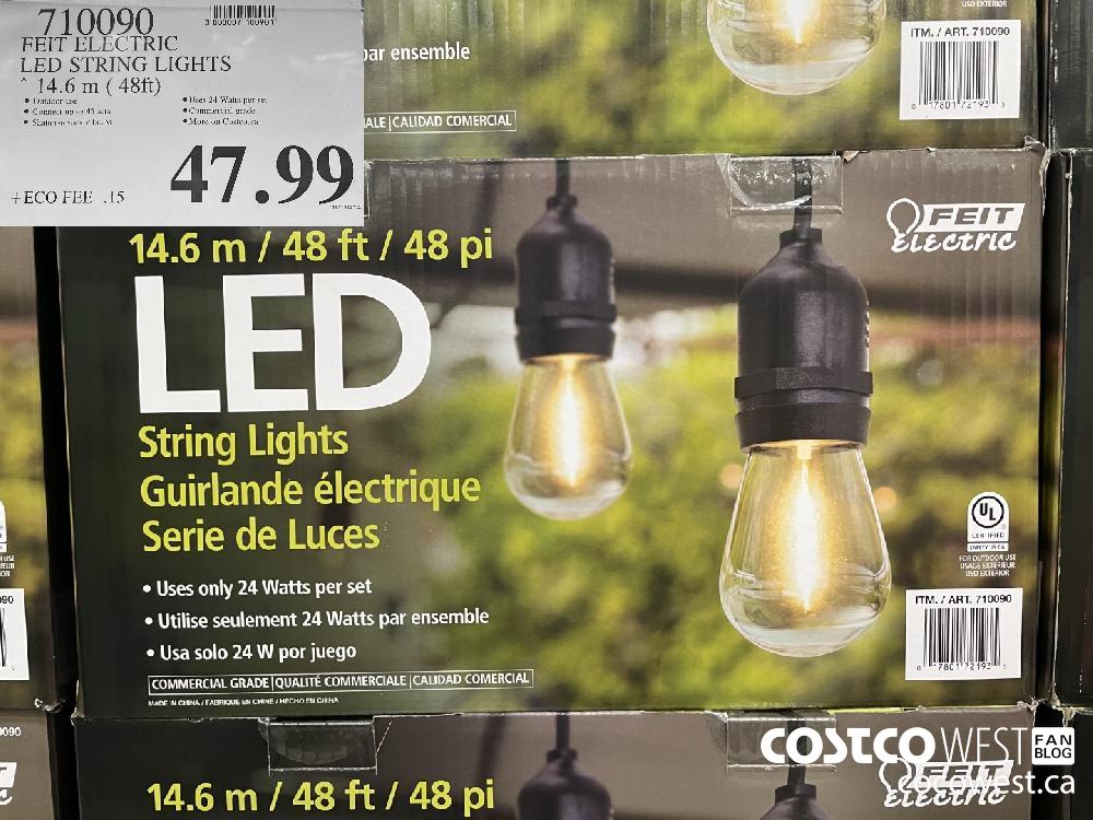 710090 FEIT ELECTRIC LED STRING LIGHTS 14.6 m ( 48ft) $47.99