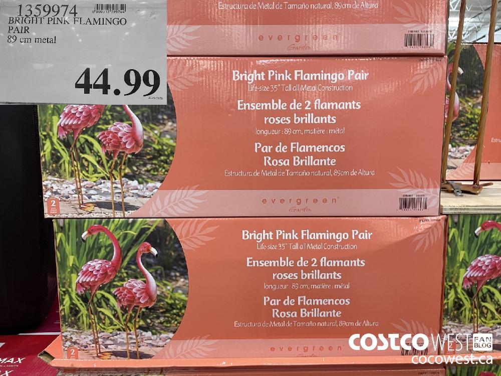 1359974 BRIGHT PINK FLAMINGO PAIR 89 cm metal $44.99