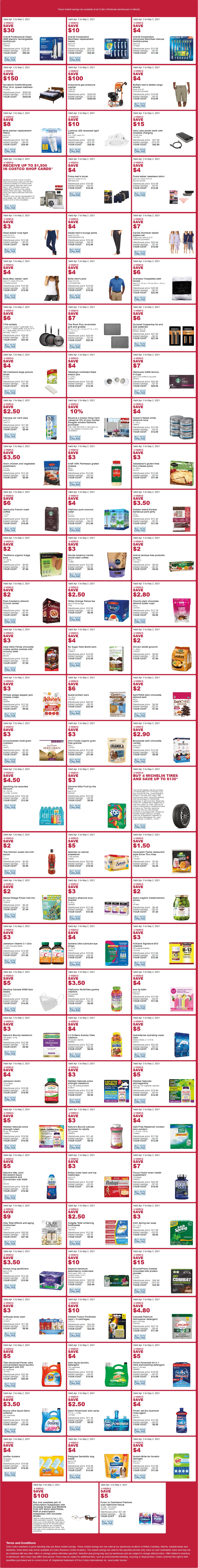 Costco Flyer & Costco Sale Items for Apr. 26 - May 2, 2021, for BC