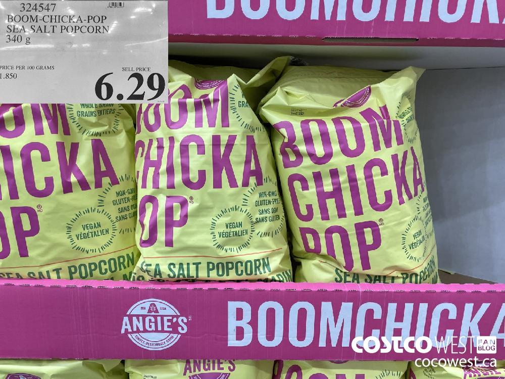 324547 BOOM-CHICKA-POP SEA SALT POPCORN 340 g $6.29