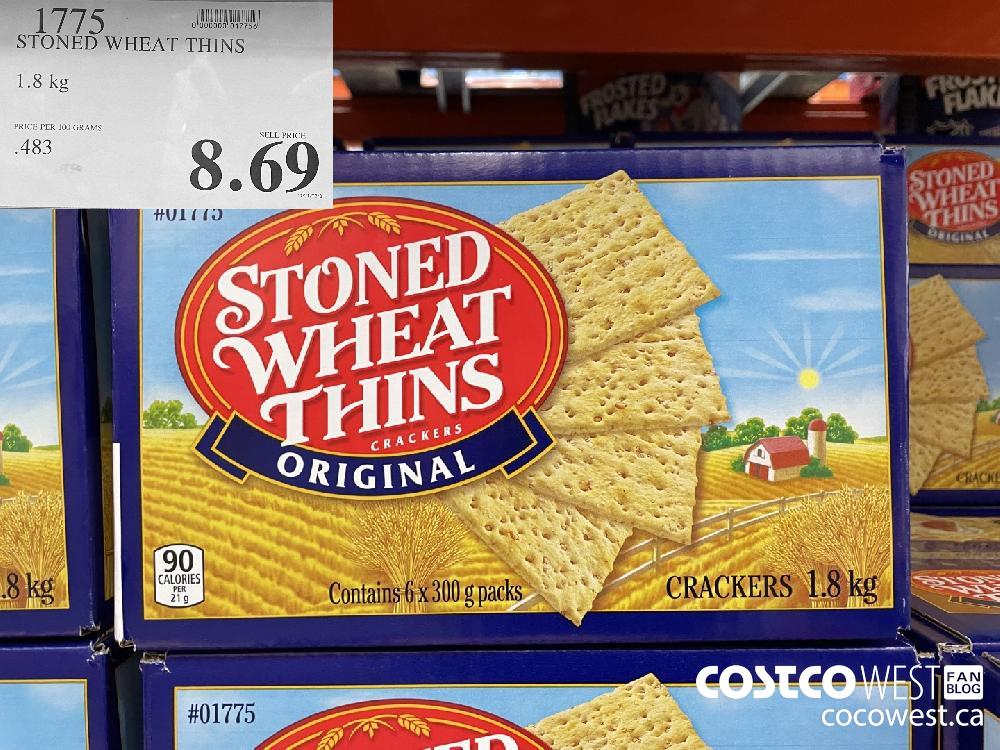 1775 STONED WHEAT THINS 1.8 kg $8.69