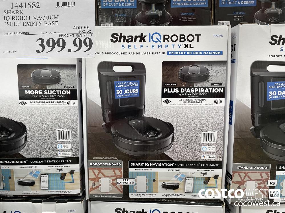 1441582 SHARK IQ ROBOT VACUUM SELF EMPTY BASE ($100.00 INSTANT SAVINGS EXPIRES ON 2021-05-09) $399.99