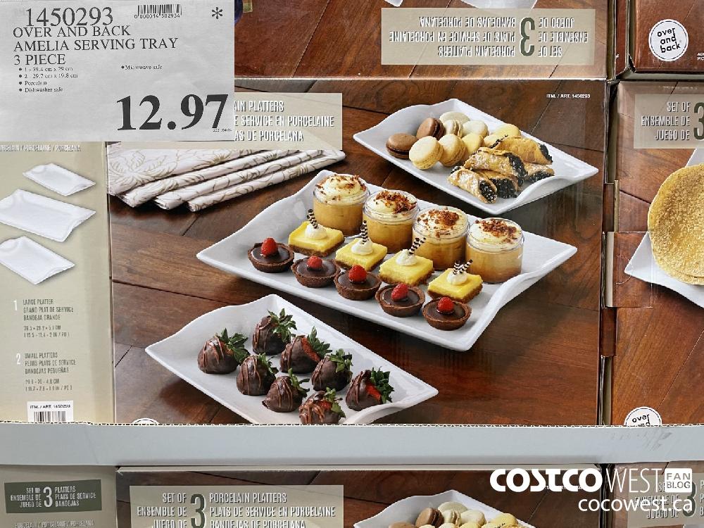 1450293 OVER AND BACK AMELIA SERVING TRAY 3 PIECE $12.97