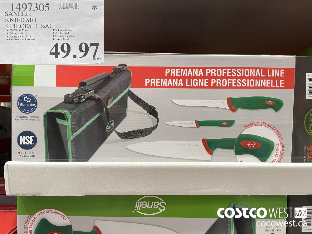 1497305 SANELLI KNIFE SET 3 PIECES + BAG $49.97