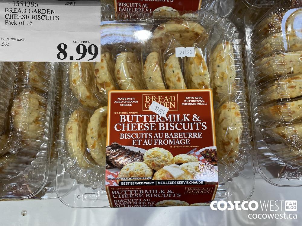 1551396 BREAD GARDEN CHEESE BISCUITS Pack of 16 $8.99