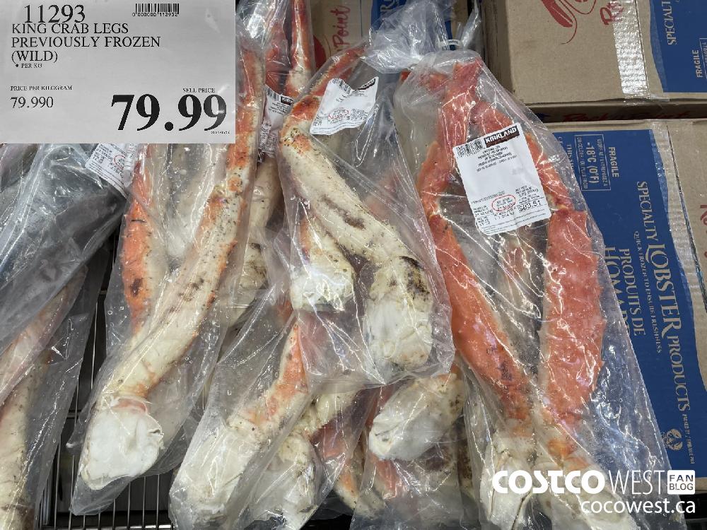 11293 KING CRAB LEGS PREVIOUSLY FROZEN (WILD) $79.99