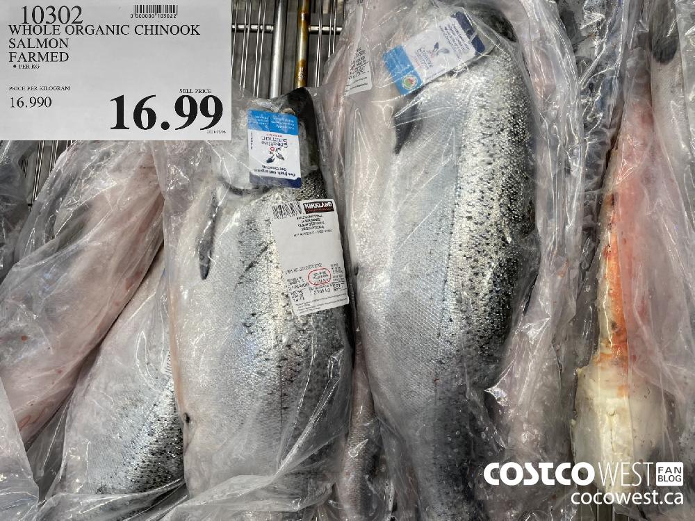 10302 WHOLE ORGANIC CHINOOK SALMON FARMED $16.99