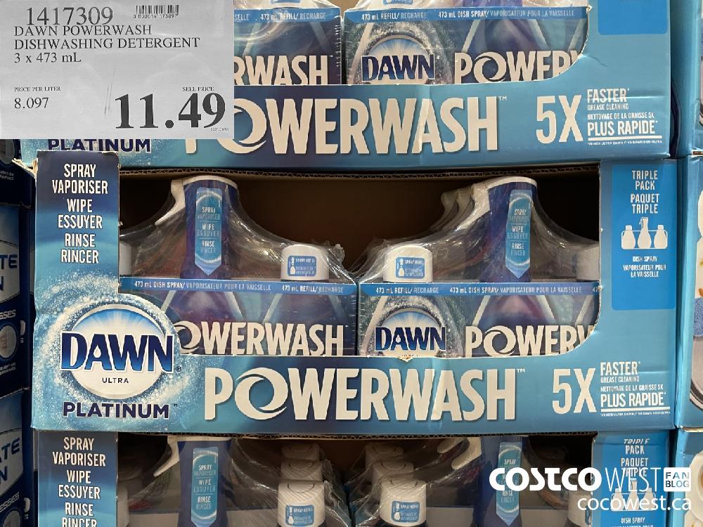 1417309 DAWN POWERWASH DISHWASHING DETERGENT 3 x 473 mL $11.49
