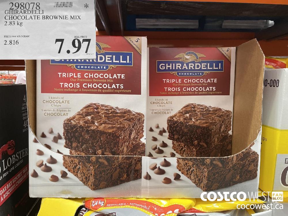 298078 GHIRARDELLI CHOCOLATE BROWNIE MIX 2.83 kg $7.97