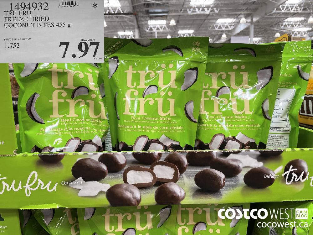 1494932 TRU FRU FREEZE DRIED COCONUT BITES 455 g $7.97