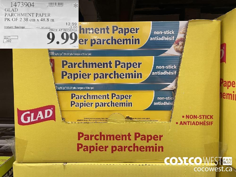 Kirkland Signature Non Stick Parchment Paper 205 sq ft (Twin Pack)