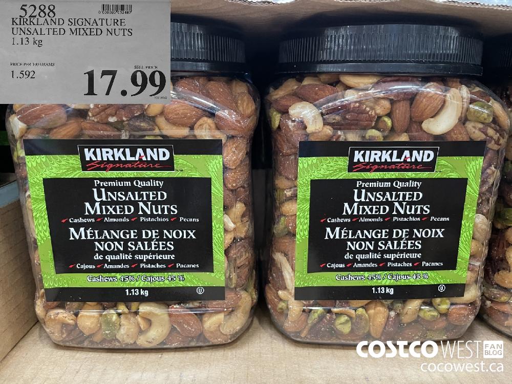 Kirkland Signature Unsalted Mixed Nuts 1.13 kg